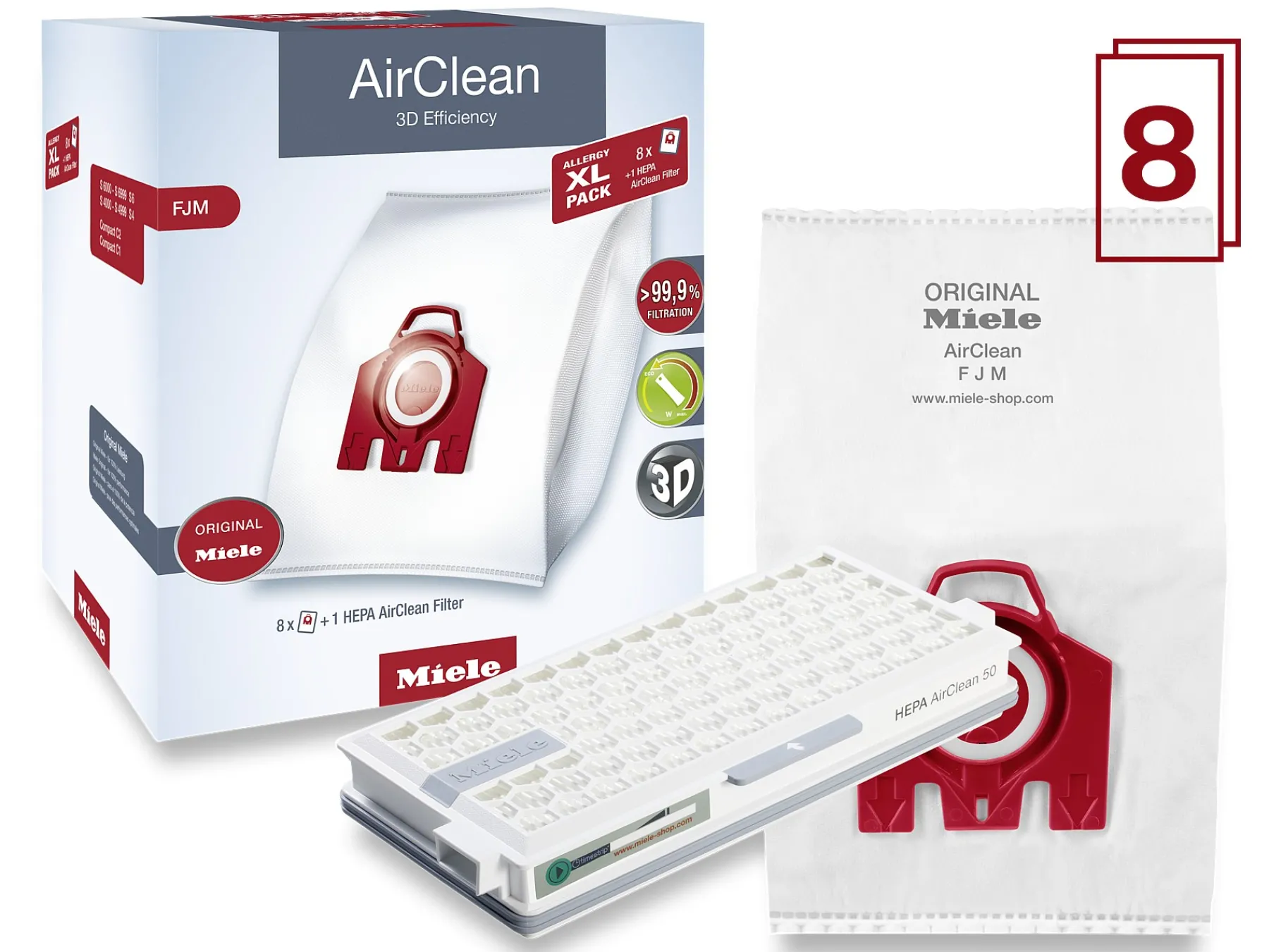 Miele Accessoires<Xl-Pack Airclean 3D Efficientie Fjm